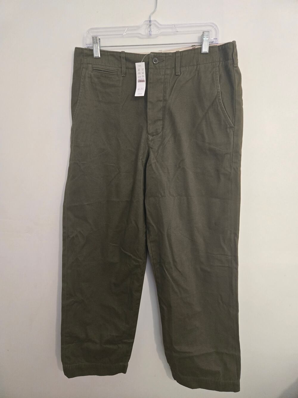 NWT Wallace & Barnes selvedge officer chino pant olive size 32x30.